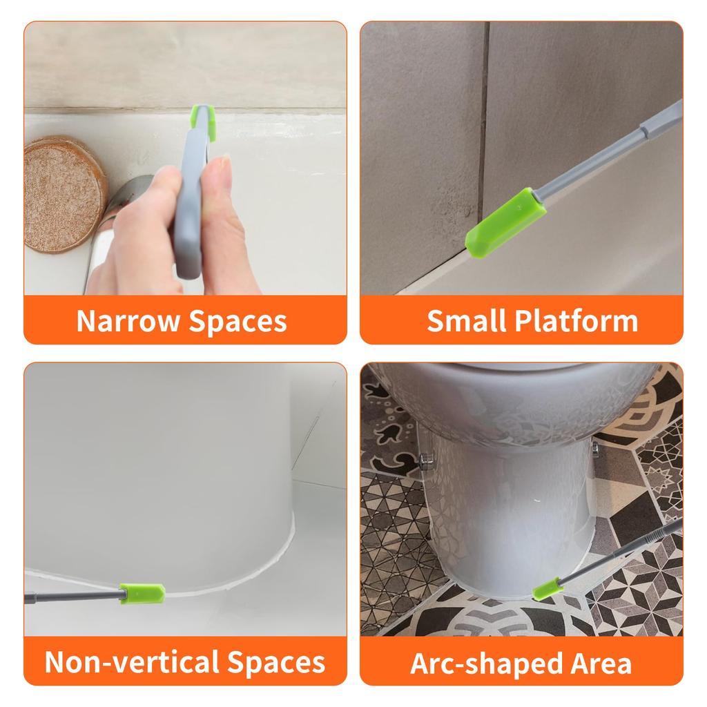 15pcs/set Caulking Tools for Tight Areas Bathroom Kitchen,Window,,Floor, Close-area sealant silicone caulking finishing tool