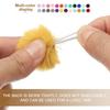 20 Pcs Faux Fur Pom Poms for Hats Fluffy Soft Fur Poms Balls with Elastic Loop for Keychain Knitting Hats DIY Scarves Gloves