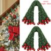 5/10Pcs Reusable Plastic Christmas Garland Ties With Bells - Twistable Bell Decorations Suitable For Banister, Stairs, Railing