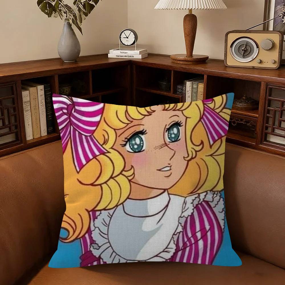 Anime Candy Candy Cushion Cushion Cover Car Throw Pillow Case For Sofa Car Christmas Gift