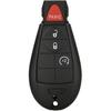 Replacement for Keyless Entry Remote Key Fob Shell Case Fit for 2013-2018 Dodge Ram 1500 2500 3500 (4-Button B)