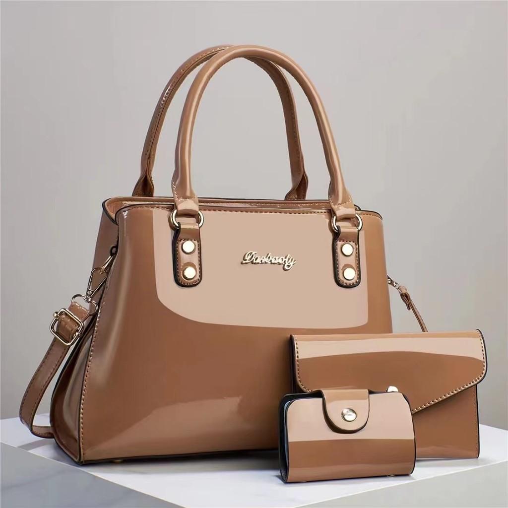 Bolsa de Mão Elegante Versátil para Mulheres Conjunto de Bolsa de Ombro e Transversal Chique Com Múltiplos Bolsos