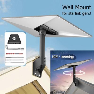 For Starlink Gen 3 Wall Mount Kit for Starlink V3 Pipe Adapter And Install Bracket Suitable For Roof Top Exterior Wall Install