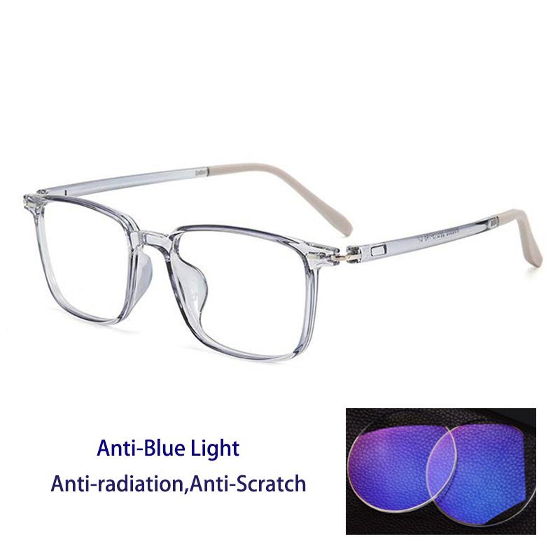 Square Anti Blue Light Reading Glasses Men Woman Prescription Glasses Optical Glasses Single Focus Presbyopic Glasses