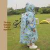 Handun Kids' White Aquarium Cartoon Raincoat