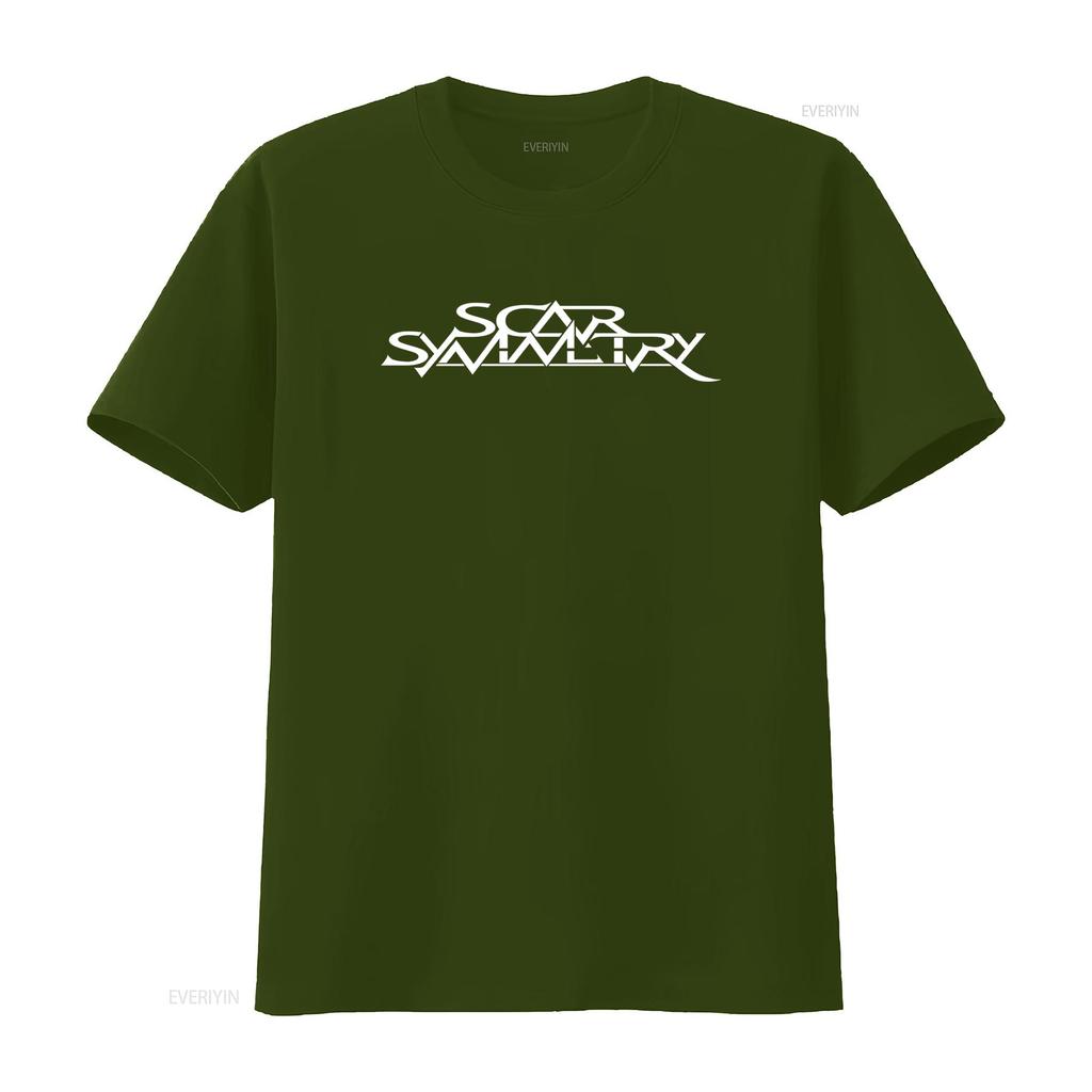 KOSZULKA SCAR SYMMETRY Dostępna we wszystkich rozmiarach S M L XL XXL Klasyczne Kolory Czarno-Białe vintage Sprana graficzna Miękka