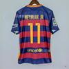 Maglia Barcelona 10-11 14-15 Casa N.. 10 No. 11 Maglia da calcio Neymar Maglia retrò