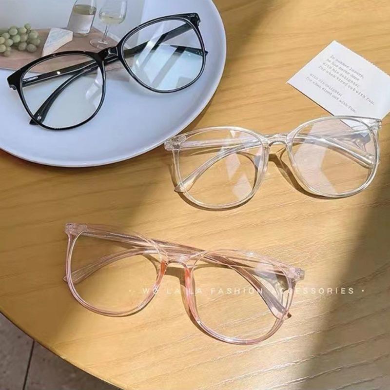 Anti Radiation Glasses for Women Retro Round Glasses Frame Anti Blue Light Eyeglasses