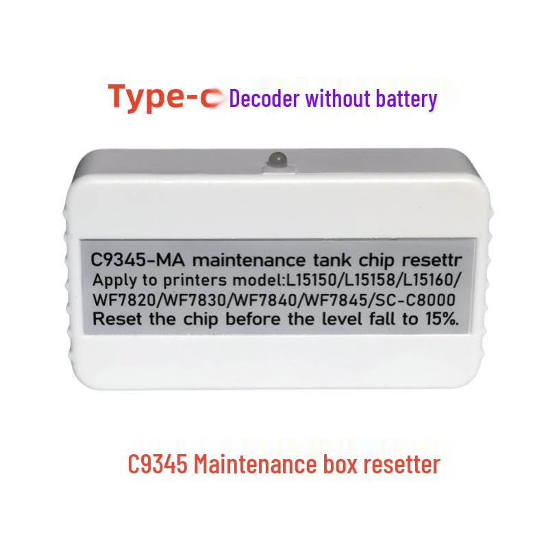 Waste Ink Tank Maintenance Box Chip for Models C9345, L15158, L15168, L15150, L15160, L8050, L6578