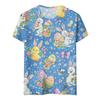 Women's Fashionable Casual Short-Sleeved Raglan Sleeve Easter Print T-Shirt Top