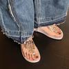 Sequined toe cool slippers women's 2025 new summer wear clip-on flip-flops flat sandals