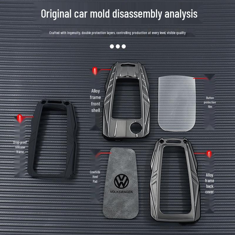 Volkswagen Tharu 2025 Polo Touran Key Case: Men's & Women's Protective Shell Cover.