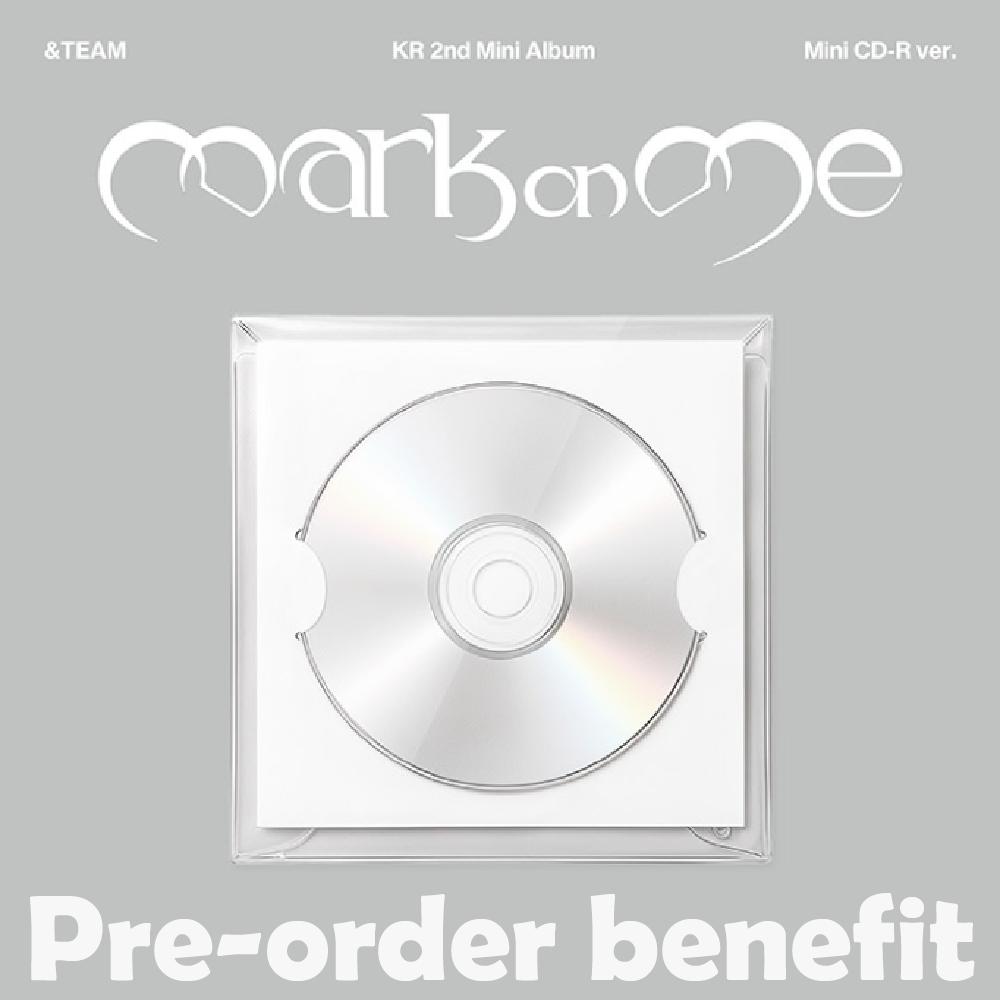 Pre-order &TEAM KR 2nd Mini Album Mark on ME Mini CD-R ver. & Weverse POB