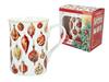 Christmas Mug Christmas Colorful Baubles Gift Art Carmani