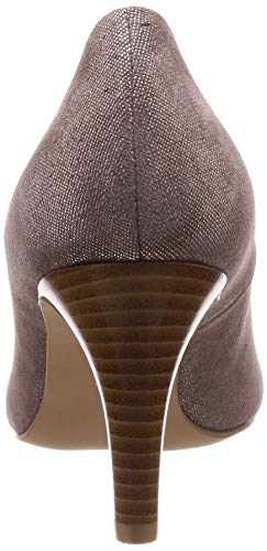 JILL STUART SHOE Ribbon Motif Round Toe Pumps 6307 Women's Pink Gold 23.5cm E