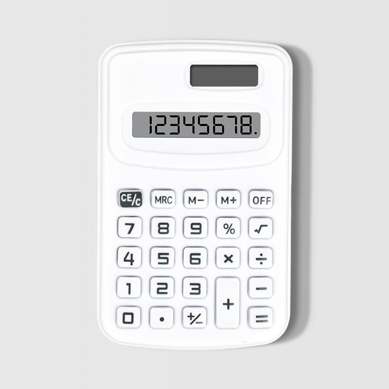 Compact Solid Color Mini Calculator K888 for Office Use