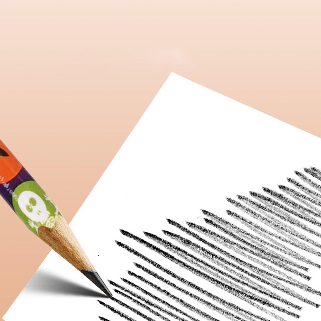 Halloween Pencils With Eraser Assortment Halloween Themed Pencil Skeleton Spider Wooden Pencils For Halloween Party Supplies, 12