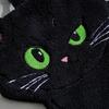 Cartoon Black Cat Hand Towel Animals Shape Absorbent Hand Cloth Kitchen Cleaning Wipe Cloth Kid Bathroom Hanging Towel