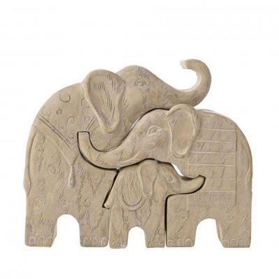 Naturecraft Fitting Family of Elephants