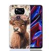 Cute Highland Cow Phone Case For Xiaomi Poco X7 X6 X5 Pro F7 Ultra Redmi 15C 15 13 13C 12 12C 10 10A 10C 9 9A 9C 9T Cover Poco X