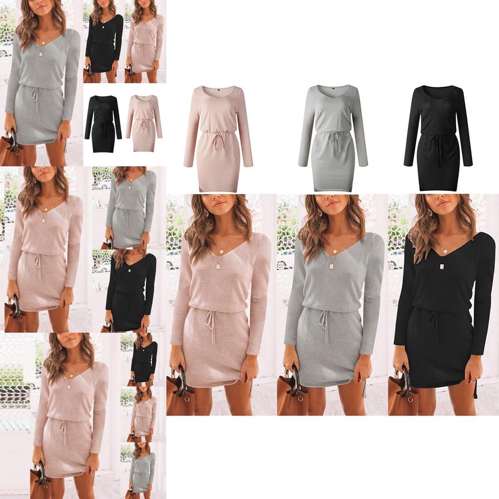 Gemütlicher Damen Strickpullover mit tiefem V-Ausschnitt für Herbst und Winter