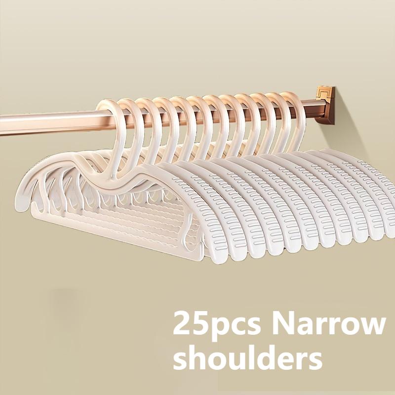 5/15/25/35 Wide Shoulder Plastic Hangers with Anti Slip Markings,perfect for Storing In Family Bedrooms and Saving Storage Space