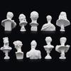 10PCS/Set of Greek Mythology Statue Resin Sculpture World Famous Bust Figurine Decor for Art