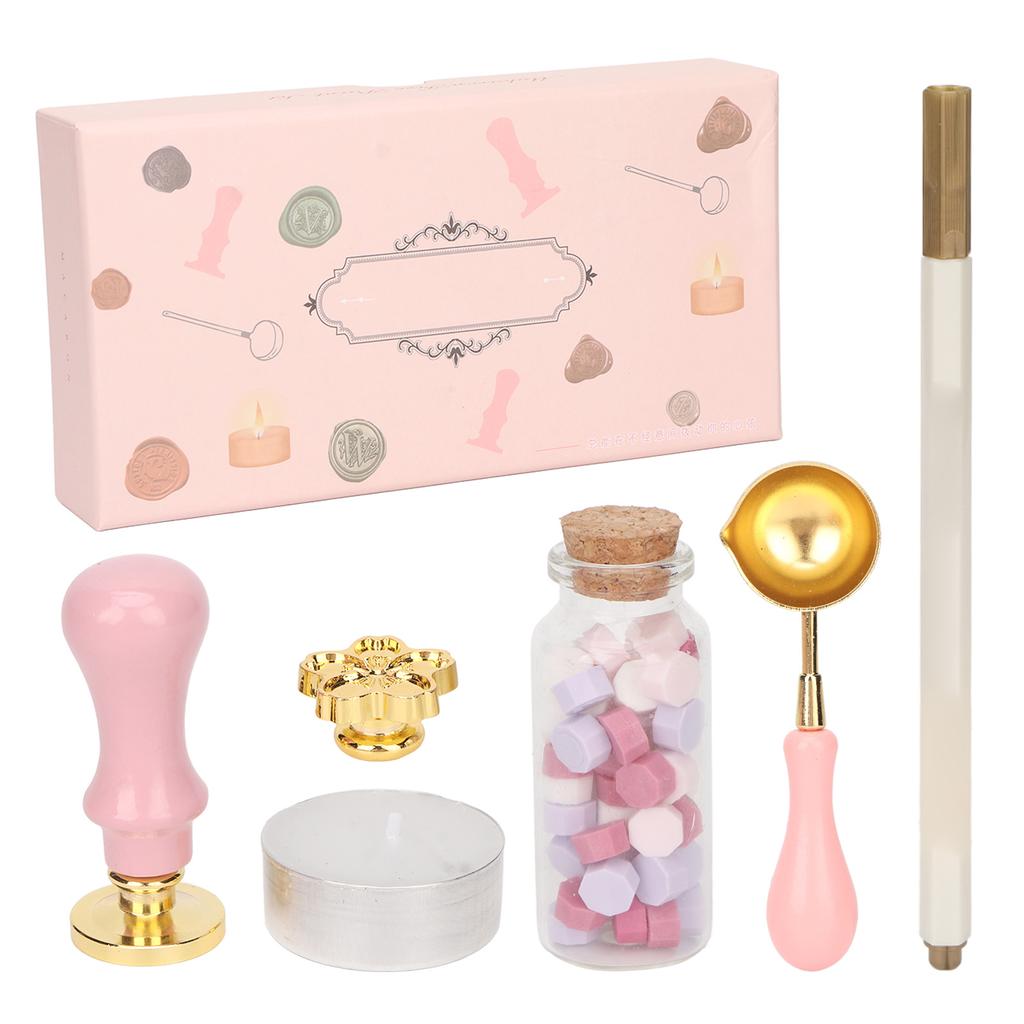 Wax Sealing Kit  Making  Removable Handle Vintage Style Sealing Wax Set for Letter Handicraft