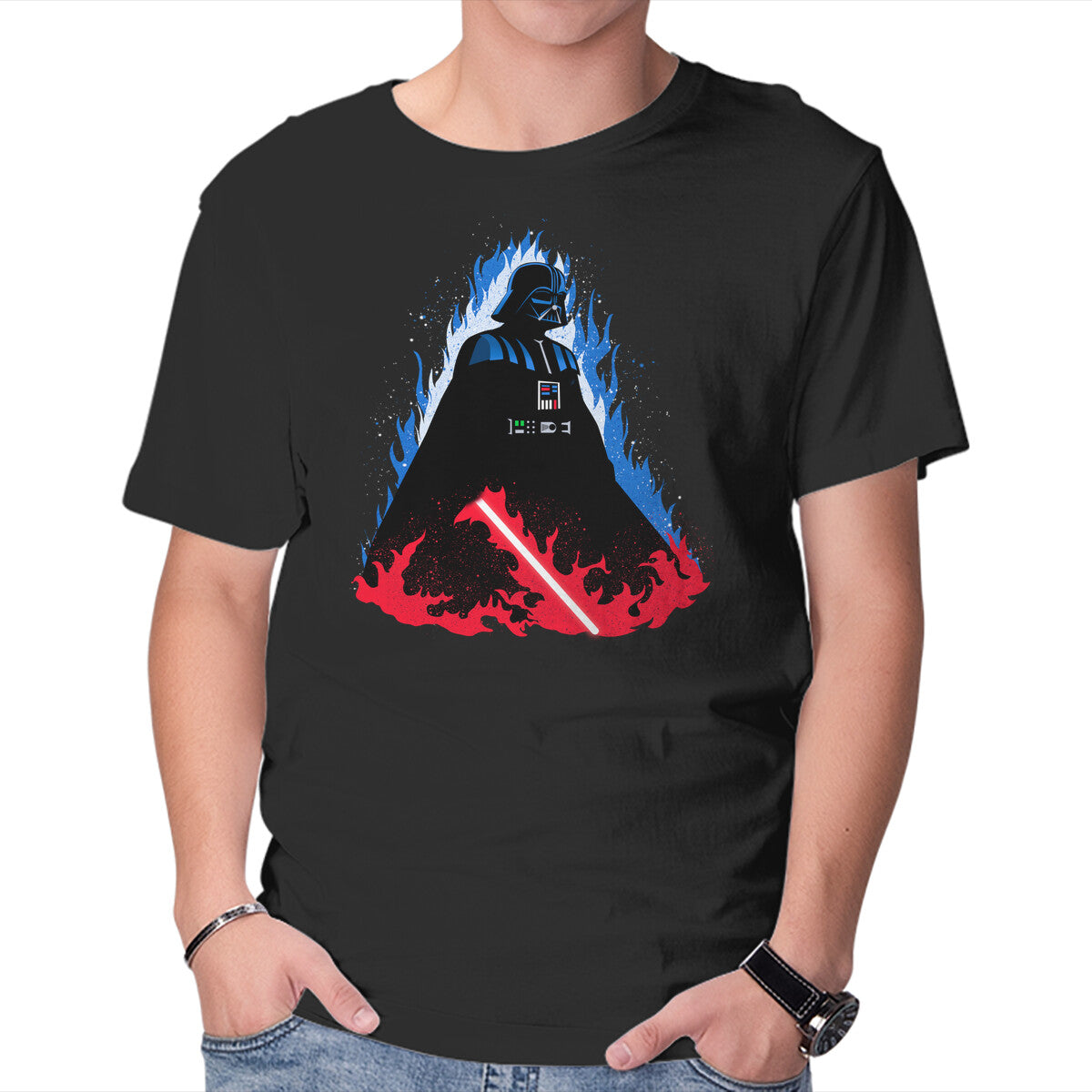 Unisex Crew Neck T-Shirt Vader Ascends Graphic Short Sleeve Casual Tee XXXXL