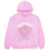 Fashion trend foam sp5der spider web print loose hooded sweater couple jumper hoodie