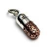 Capsule, medicine, gear, pendant, sterling silver 925, good vibrations