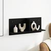 VidaXL Wall Cabinet 70x16.5x30 Cm Black Engineered Wood 854851