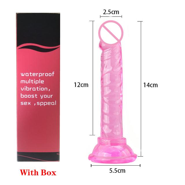 Realistic Penis Dildo Strong Suction Cup Soft Crystal Jelly Dildo Sex Toys for Woman Fake Dick Big Penis Anal Butt Plug Sex Shop
