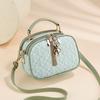 Fashion Chic Print Small Square Handbag For Ladies, All-Match Multiway Shoulder & Crossbody Casual Bag