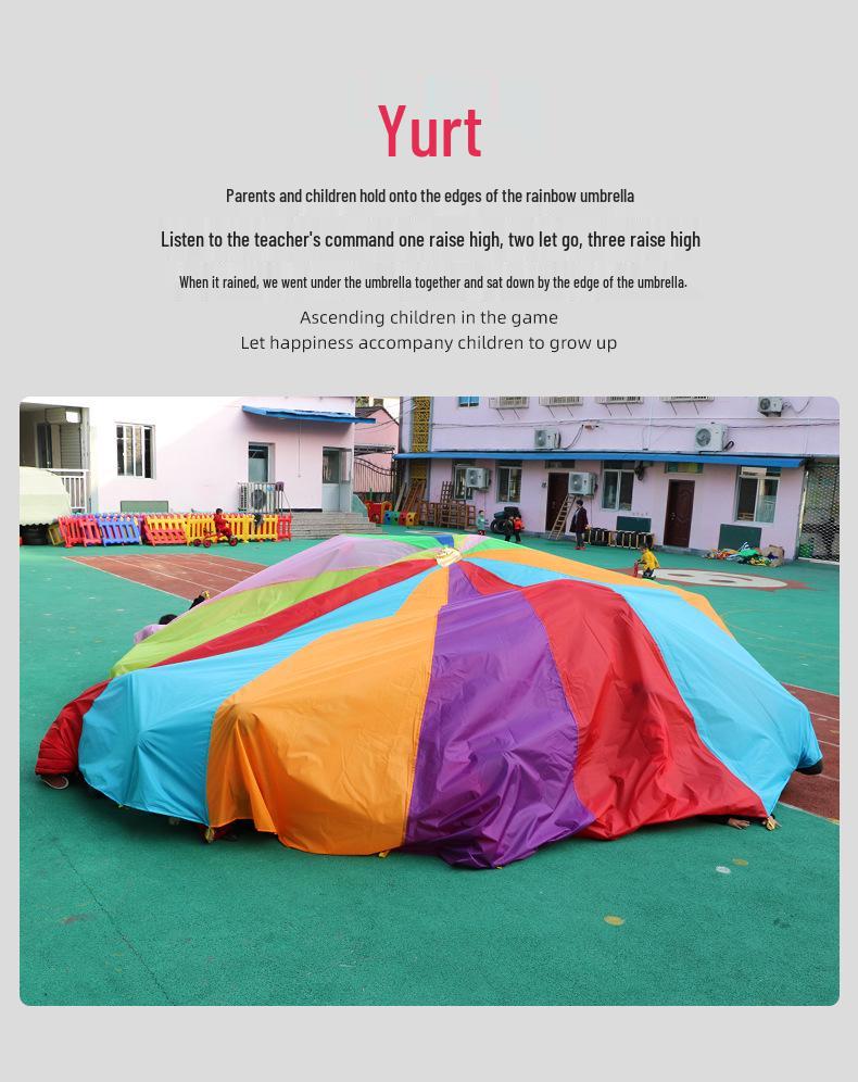 Guarda-chuva Arco-Íris Adereços para Jardim de Infância: Brinquedos de Integração Sensorial e Equipamentos de Atividade Intelectual para Educação Infantil