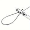 10Pcs Double Hole Cable Clamp Adjustable 1.5-5mm Wire Thread Locker Clamps Heavy Duty Durable Steel Cable Fastener Sling Fixing