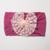 New Jacquard Baby Elastic Headband, Cute Lace Bow Children's Headscarf, Thin Baby Headband