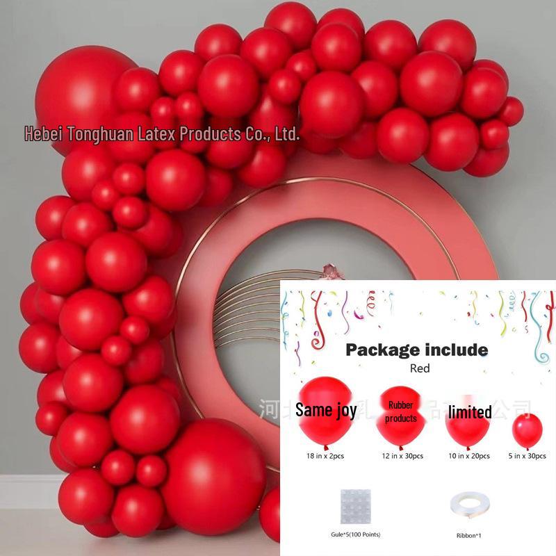 Mattes Macaron- & Metallic-Ballon-Set für Mehrszenen-Geburtstagsfeier-Dekorationen