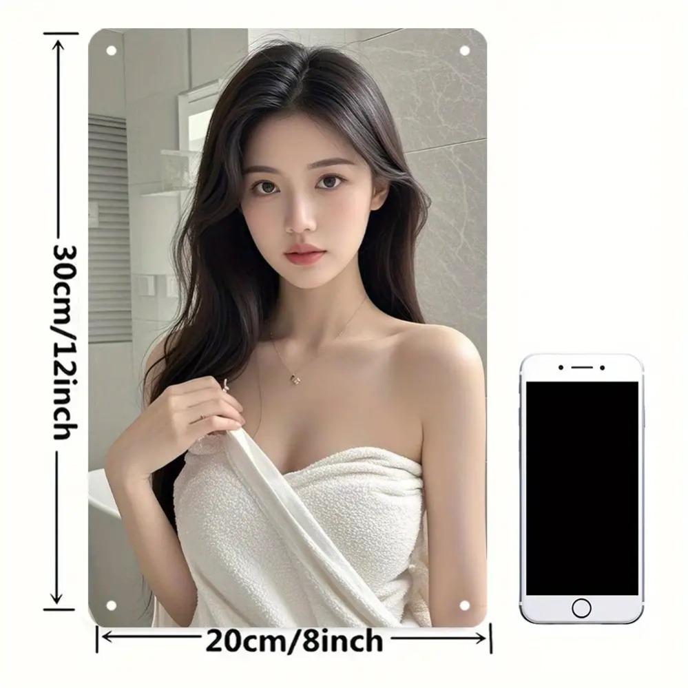 Винтажное Металлическое Настенное Искусство Декор Кафе Знак  Утреннее Солнце  20x30cm белый