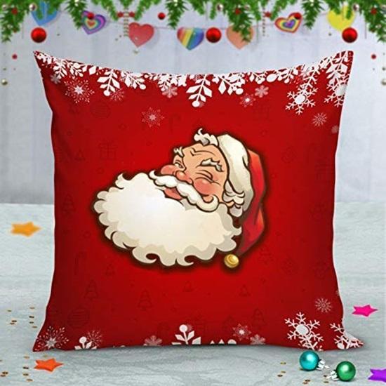 Set of 5 Cushion Covers 30.48 Cm Christmas Decorations Cushion Cover for Sofa Xmas Theme Cushion Cover