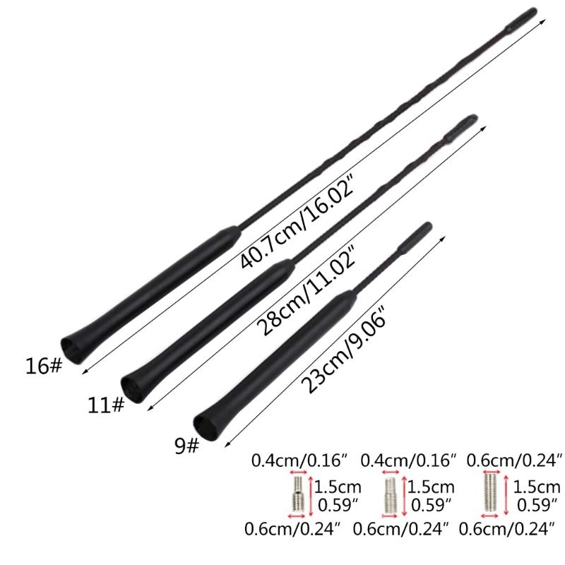 Auto Replacement Accessories Universal Car Roof MastWhip Stereo Radio FM/AM Signal Aerial Amplified Antenna with Screw