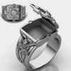 New Jewelry Color Cross Pattern Men's Hand Jewelry with Openable Lid
