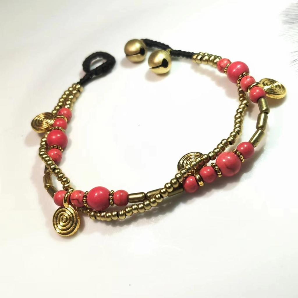 Tibetan Ethnic Style Handmade Women's Bracelet: Retro Nepalese Woven Rope