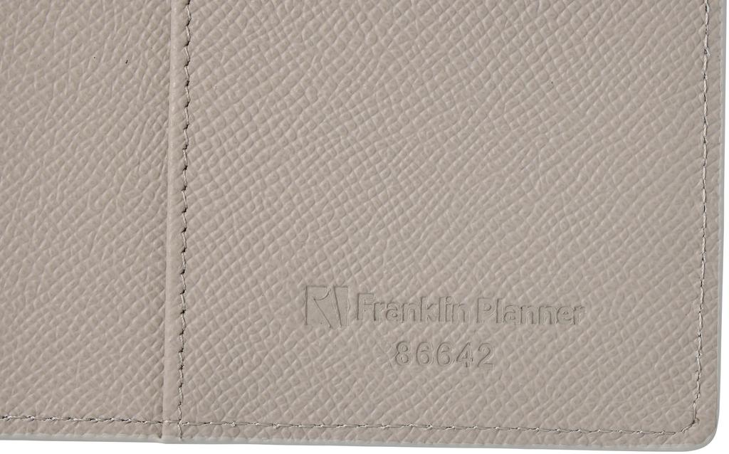 Franklin Planner Color Noblesse IV Binder, Compact, 20mm, Light Gray, 86642