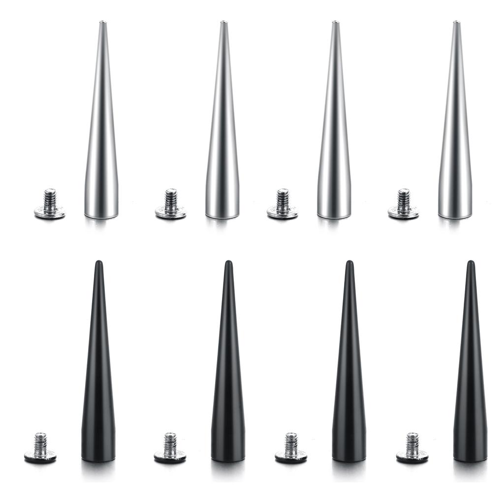 Großer Stachel-Choker Punk Kunstleder Halsband für Damen Herren Cooler Nieten-Choker Goth Style Halskette Gothic Accessoires