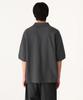 MUSINSA STANDARD Oversized Crop Pique Polo Shirt [Dark Grey]
