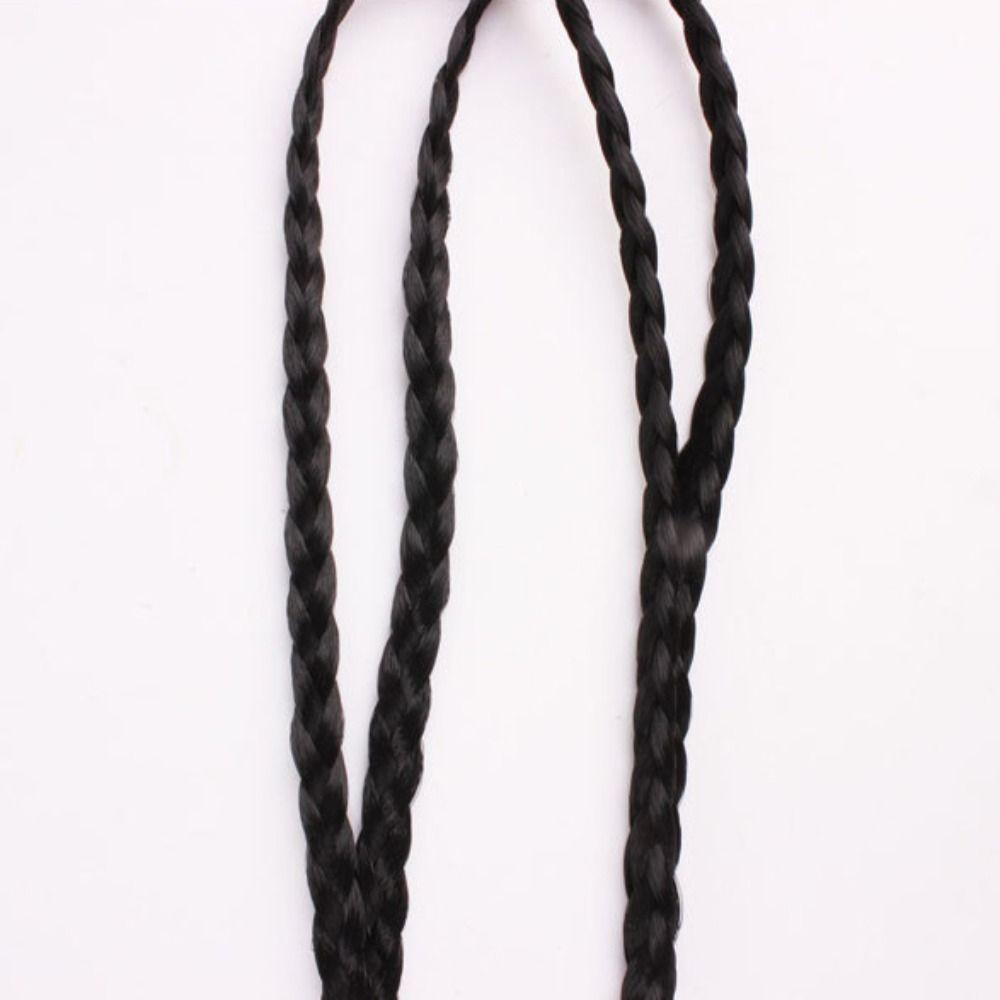 Twist Elastic Hair Headband Double Braided Headwear Plaited Headband Synthetic Braided Headbands