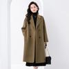 Fanzhen Women's 2024 Autumn/Winter 100% Wool Mid-Length Coat