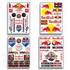 Motorcycle Stickers, Red Bull Events Sponsored Stickers, Plastic Helmet, Car Body, Homemade Decorative Waterproof Sunscreen Stickers Tank