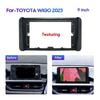 For TOYOTA WIGO 2023 9 Inch 2Din Car Fascia Frame Decorative Panel Mounting Auto Interior Accessories